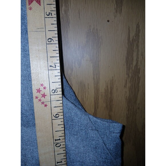 Old Navy Heritage Vest Grey Heather Quilted Puffer Full Zip Buttoned Men’s Large - Picture 8 of 16